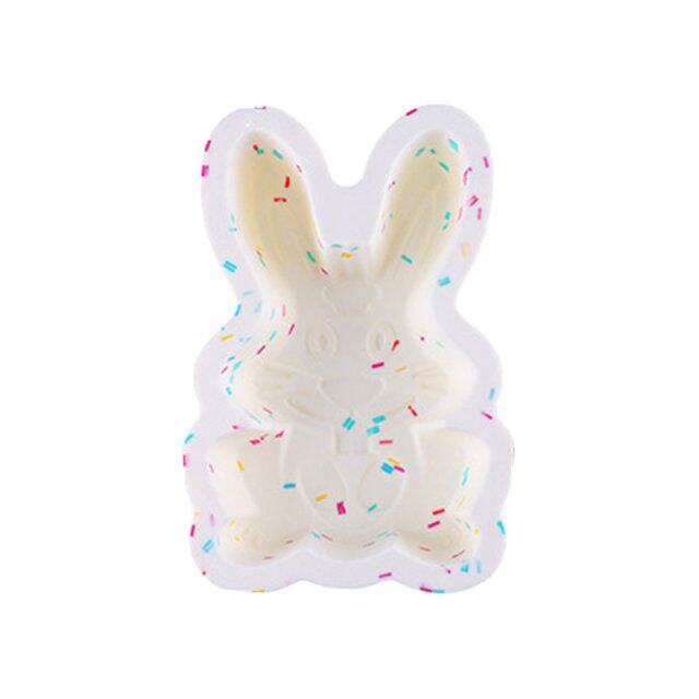 新品Easter Bunny Egg Shaupe Mold Silicone Baking Mould Gadge