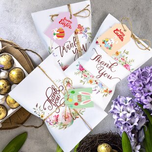 新品 Tags Sets with Easter New BIunny Gift Happy 2022