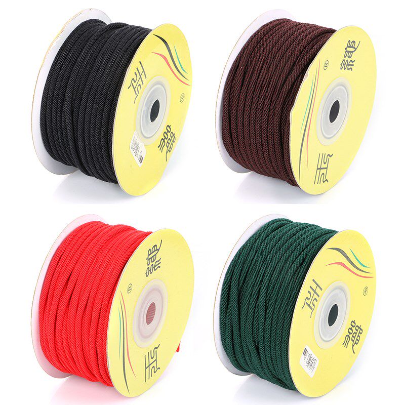 极速包芯米兰线手工编o织项链绳手链绳加芯加密珠宝线DIY红黑绳把