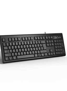 新品双飞燕c(A4TECH)WK-100有线键盘办公打字用薄膜键盘笔记本外