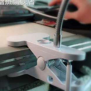 极速e27螺口i万向灯座夹子灯座床头灯台灯架植物补光灯带插头开关