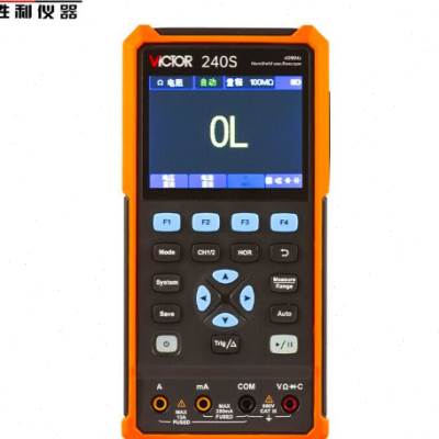 极速。仪器VC240S手持示波器270S 双通道彩屏示波器万X用电表二/