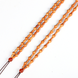 极速橄榄核小竹节米珠吊坠配链玉器蜜蜡和田玉项S链绳毛衣链挂件