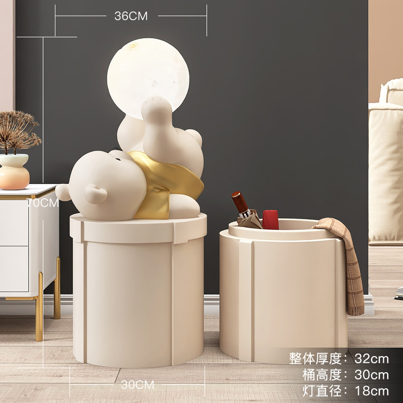 极速元气熊客厅大型落地电视柜沙发E储物摆件家居饰品搬家礼物乔