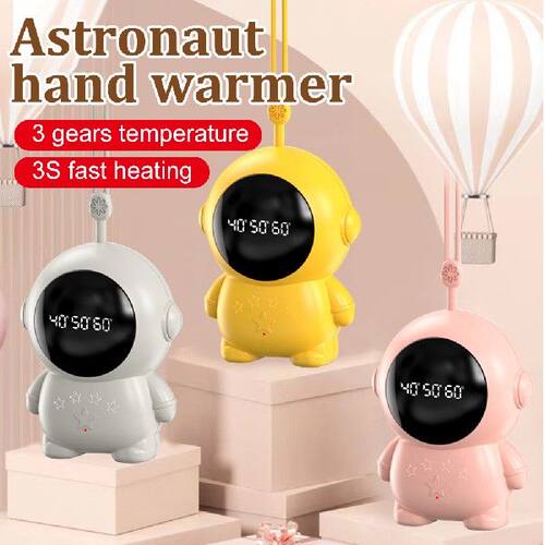 新品2400mAh Astronaut Hand Warmer EFast Heating USB Recharge