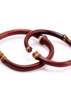 极速佑善阁鸡血藤手镯女款天然西藏山南鸡血藤镯子野X生药藤木手