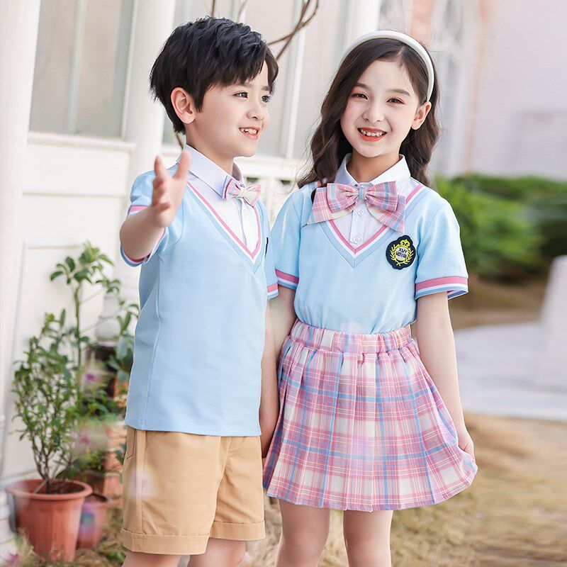 新品幼儿园园服大班m毕业照班服12小学生六年级校服韩版英伦学院