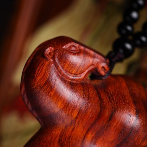 极速犀角紫檀木雕唐马挂件手把玩件红木实木生肖S动物马挂件摆件