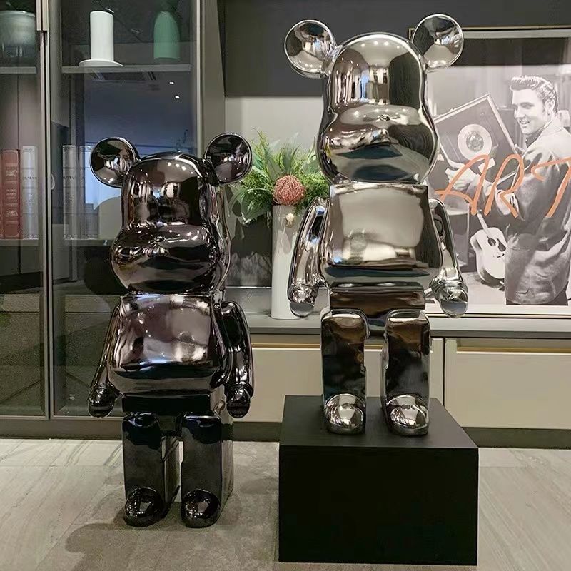 极速网红卡通电镀暴m力熊存钱罐客厅电视柜家居北欧装饰落地大摆