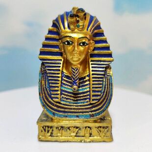 Ancient Egyptian Vintage Resin Pharaoh Coffin CleopaGtra 新品