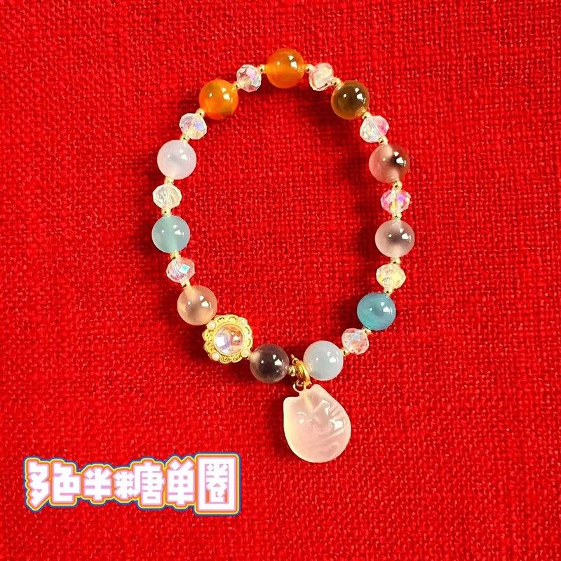 极速香灰琉d璃半塘手串北京法物流通处原品珠二次改编多宝钱兔无