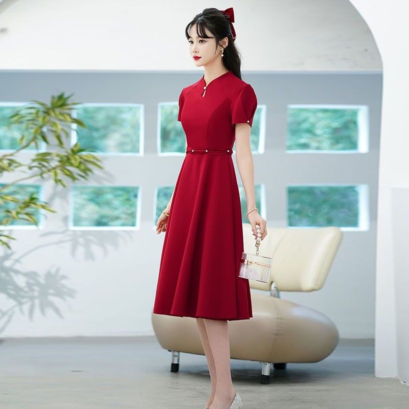极速胖mm大码孕j妇敬酒服新娘高腰遮肚子平时可穿订婚礼服回门宴