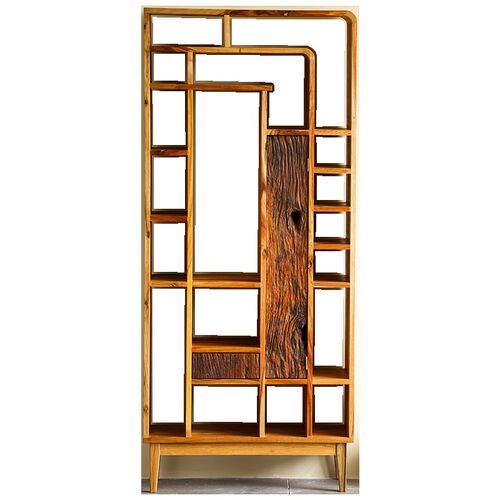 新品实木酒柜展示展示柜餐柜茶家俱侘寂I桌边柜茶室家用大空间收