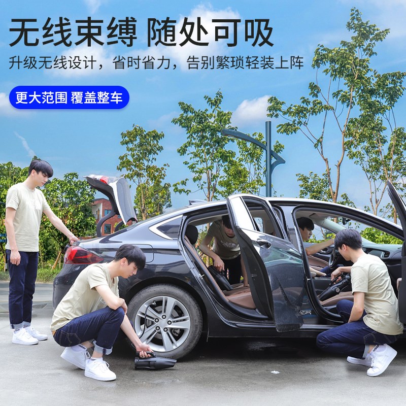 新品车载充气泵无线电动小轿车轮胎加H气汽车用吸尘两用车胎打气