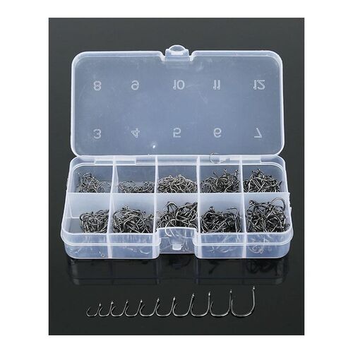 新品1 Box 500Pcs Size 3# - 12# High-carbon SteelT Fishing Ho