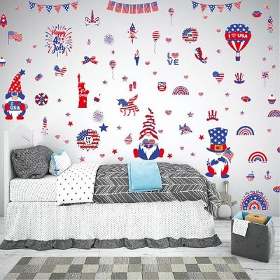 极速2022 New Independernce Day Electrostatic Wallpaper Stick