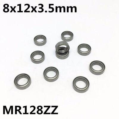 极速50Pcs MR128ZZ L-1280ZZ 8x1z2x3.5 mm Deep groove ball bea