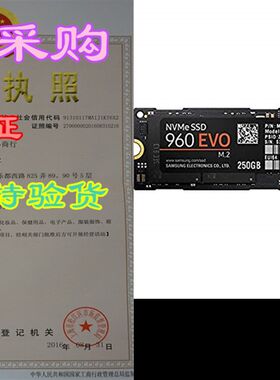 极速Samsudng 960 EVO Series - 250GB PCIe NVMe - M.2 Internal