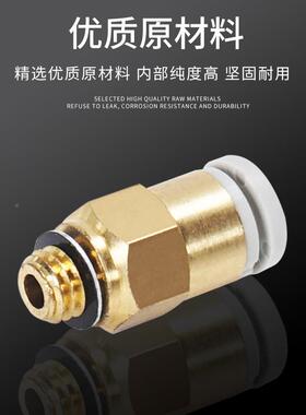 迷你微型纹直通快速接头KJH3-0M25 KJS3-M3 KJH04-01S738 内螺六