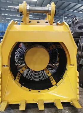 干湿两用液压旋转 200筛挖HH-21091机洗筛转 装载机改滚筒筛装厂