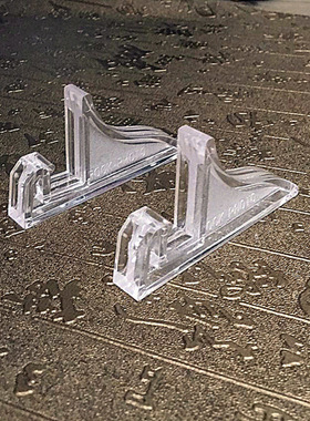 相框相册支架托架亚克力玻璃水晶画摆台底座透明塑料家居饰品脚架