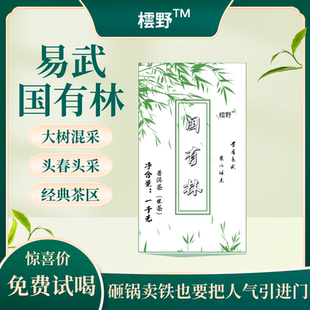 普洱茶生茶 头春头采易武国有林大树茶1000克生砖 2020年茶料