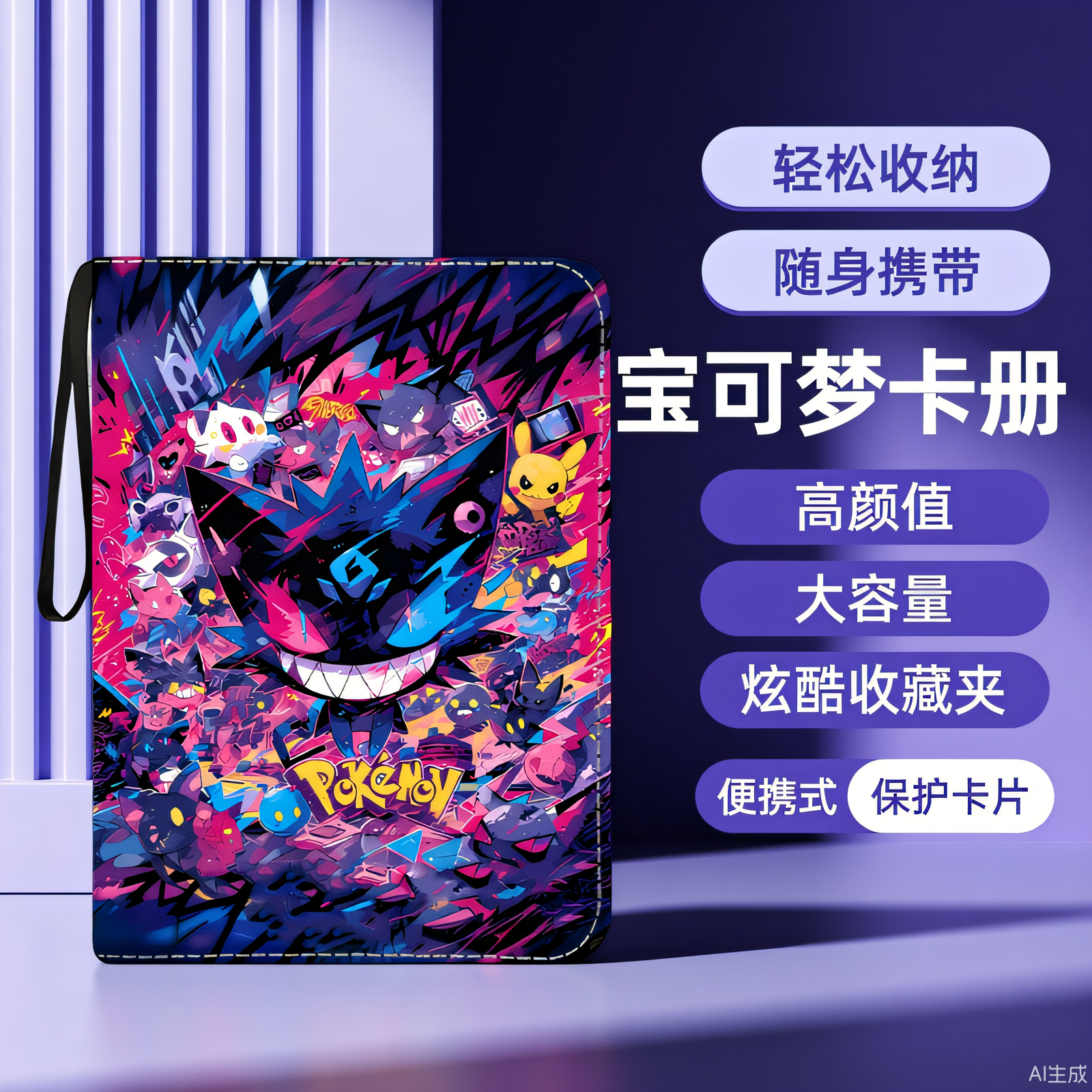 ptcg卡册四九宫格神奇宝贝卡片收藏册PU集卡包宝可梦精灵球收纳册