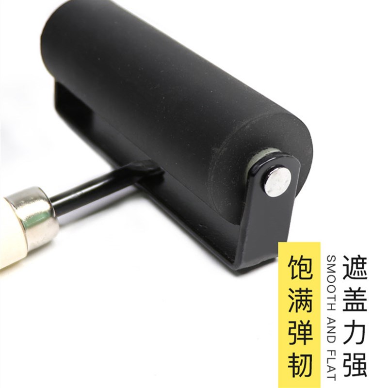 版画滚筒材料耐油橡胶滚筒小号3寸4寸6寸8寸大号滚轮橡胶初学版画