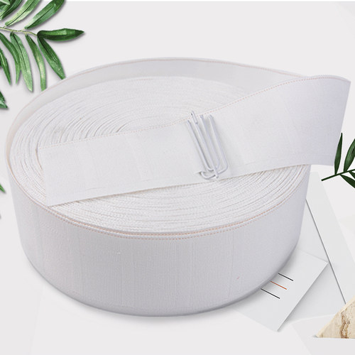 窗帘挂钩布带配件辅料挂钩式窗帘布袋条带头纯白棉加厚加密的布带