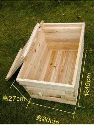 平盖蜜蜂箱定制中蜂箱杉木蜂箱沉盖式蜜蜂箱养蜂工具意标箱1.4cm