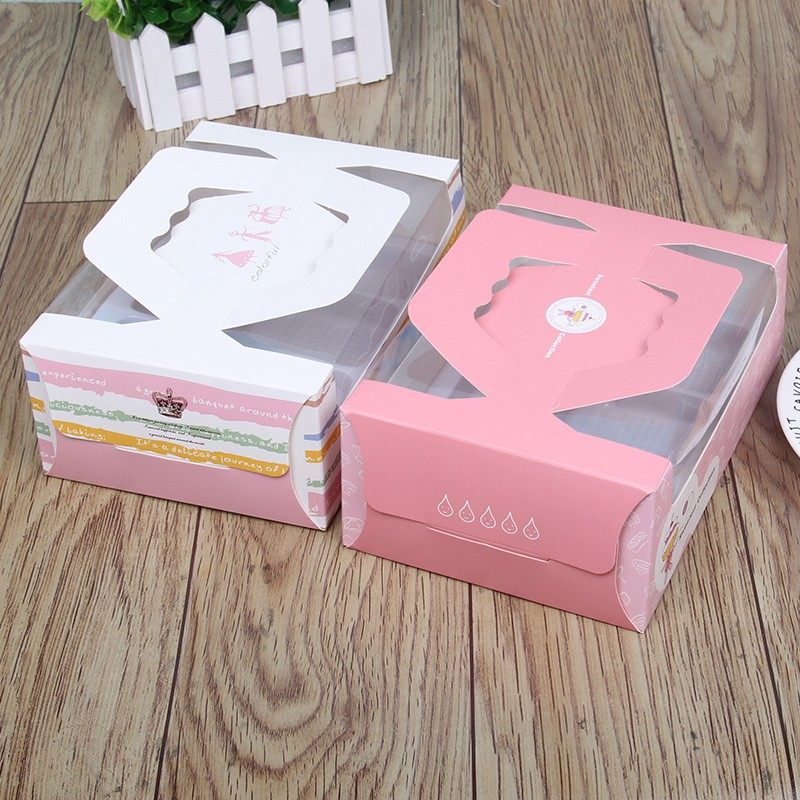 包邮冰皮月饼包装礼盒80g 4 6 8粒装雪媚娘蛋黄酥包装盒小西点盒