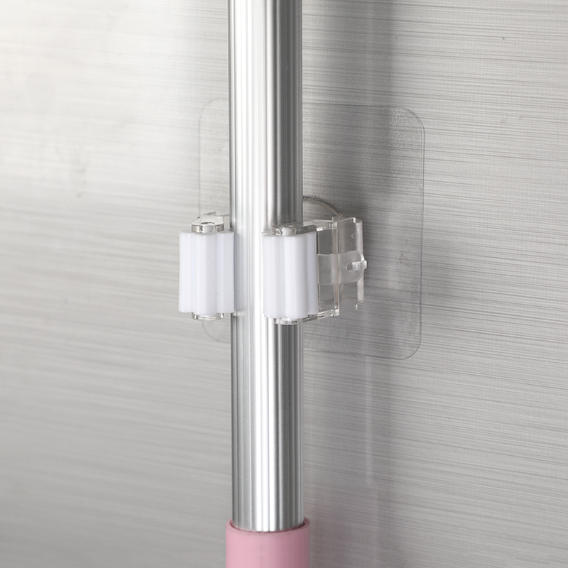 卫生间拖布夹壁挂阳台洗衣机地拖免打孔挂钩夹固拖把架子置物架