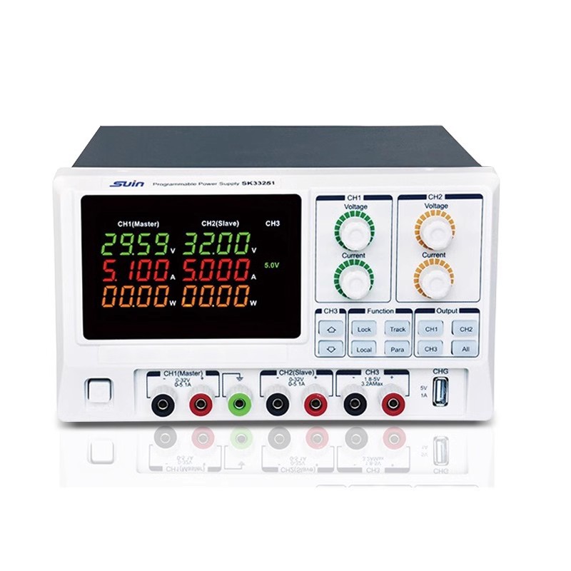SUIN数英程控多路直流稳压电源SK3323/3325双通道32V3A5A可调