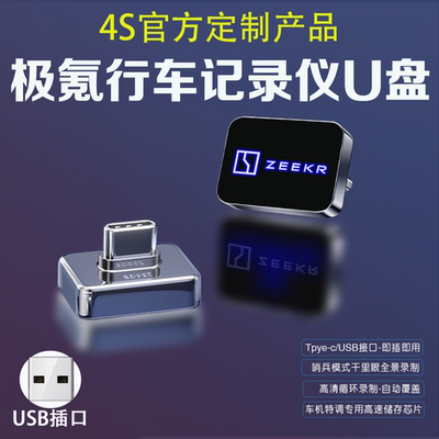 适用极氪行车记录仪U盘ZEEKRX001009极客哨兵模式千里眼typec优盘