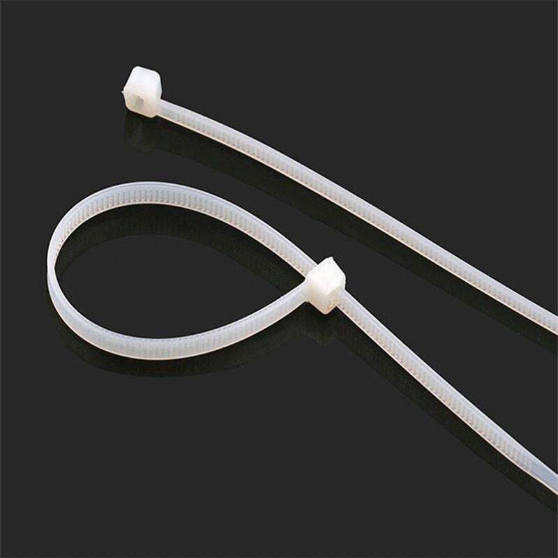 全新料自锁扎带纯料塑料封条白色尼龙扎扣固定束带捆绑线丝网绑带