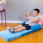 儿童折叠小沙发卡通可爱午睡床幼儿园宝宝懒人座椅男孩女孩可拆洗