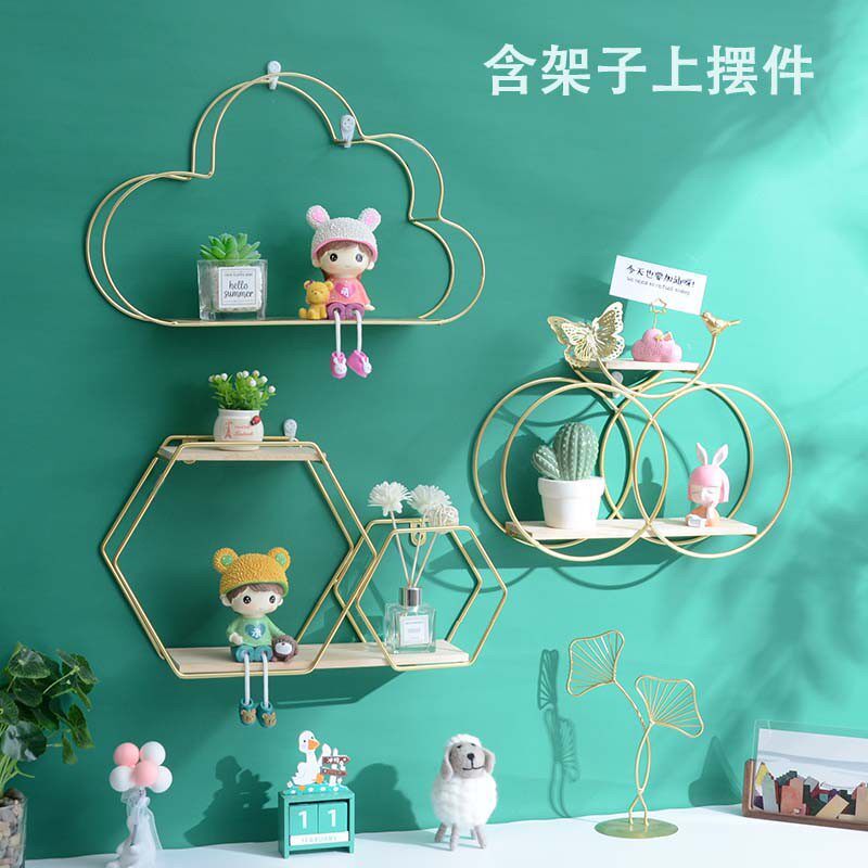 免打孔墙上装饰品挂件置物架新年壁饰