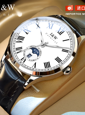 2025新款iw爱沃驰男士手表男款名表纯机械表真皮高级品牌防水腕表