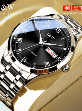 瑞士iw爱沃驰男士手表2025新款全自动机械表品牌精钢防水腕表十大