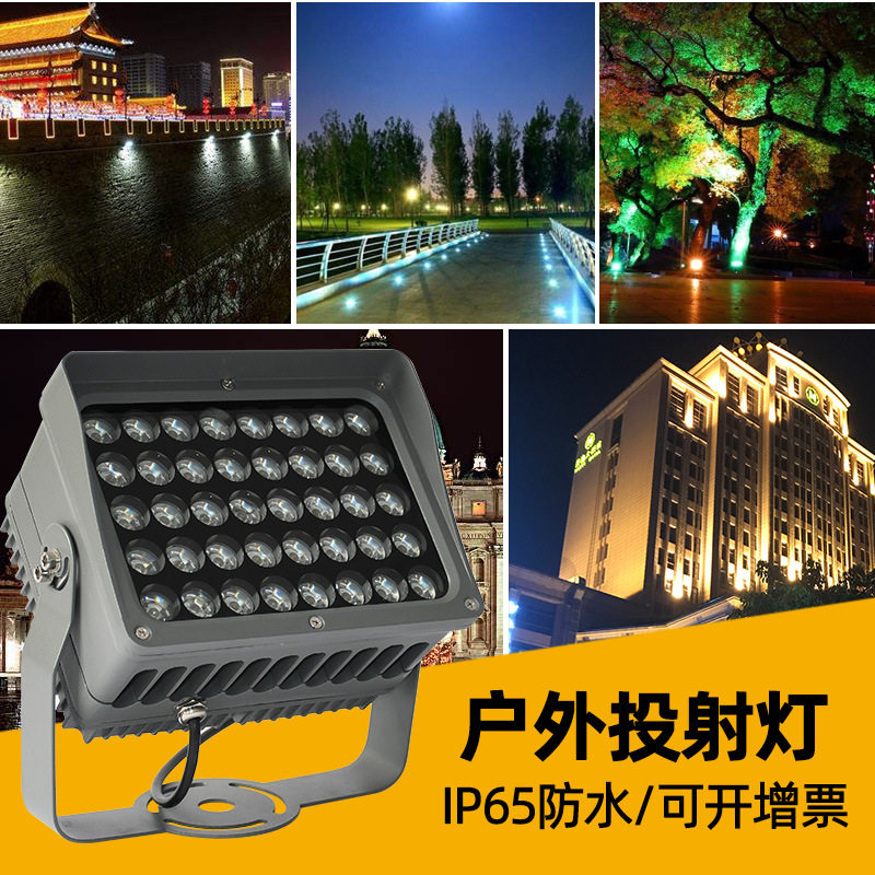 外墙射灯led户外防水投光灯洗墙灯照树灯室外园林绿化景观投射灯