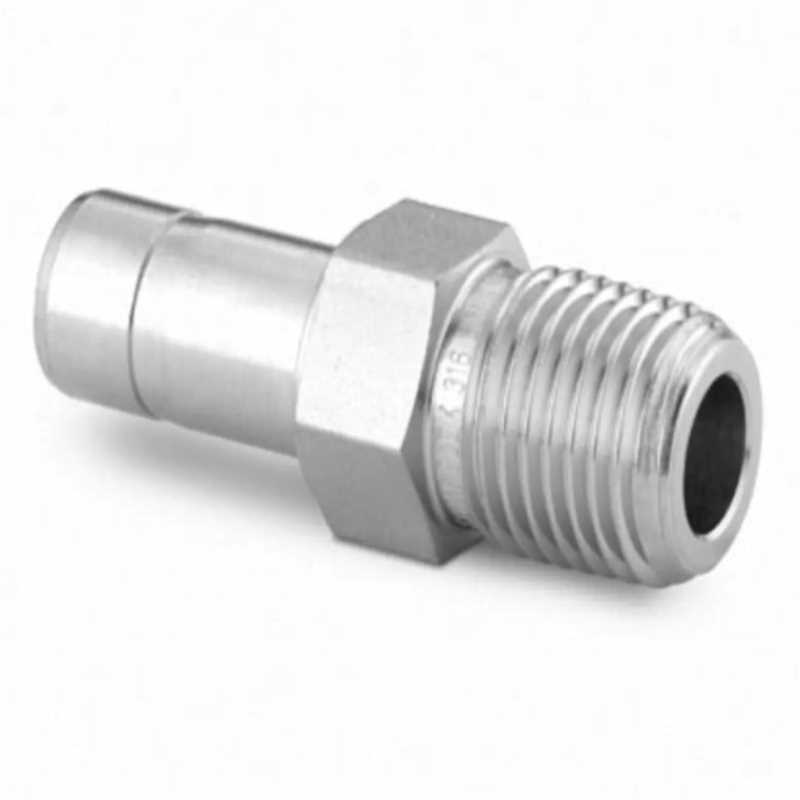 世伟洛克SS-10-MTA-1-4不锈钢外螺纹卡套管转换接头10 mm 1/4 in.
