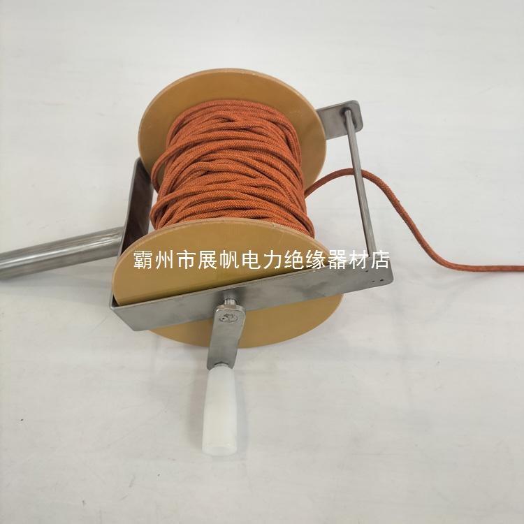 米测量手摇式绳测距测绘50绳丈量电力防潮绳深井绳蚕丝操作配电
