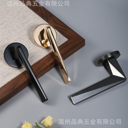 厂家直销简约锌合金卧室门锁 磁吸房门锁 木门锁     XFT-58