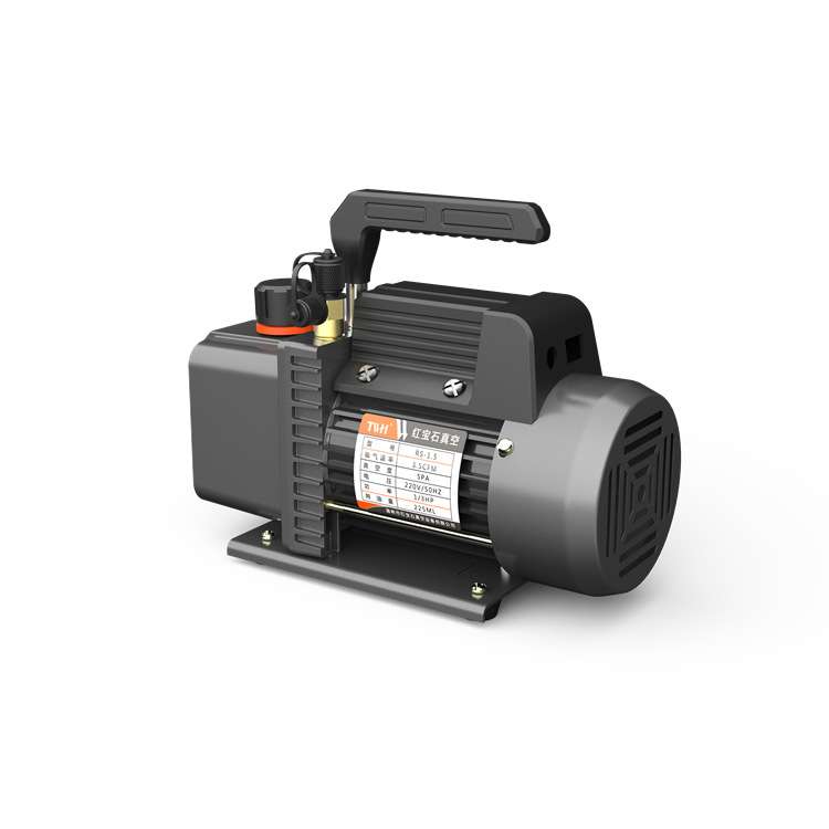 双级1升真空泵3CFM/220V/250W/0.2PA 抽真空电动油泵便携式抽气泵