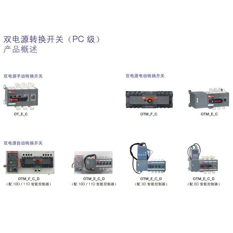 ABB双电源自动转换开关 OTM250E4C8D220C 10102091全新原装正品