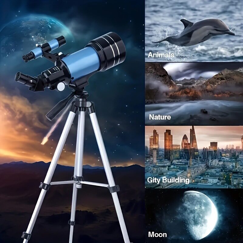 F30070天文望远镜观星儿童学生入门高倍高清单筒天地两用