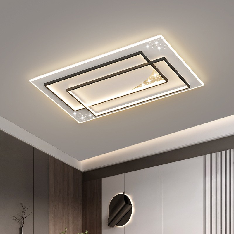 客厅灯现代简约吸顶灯2023新款家用创意个性星空卧室书房LED灯具