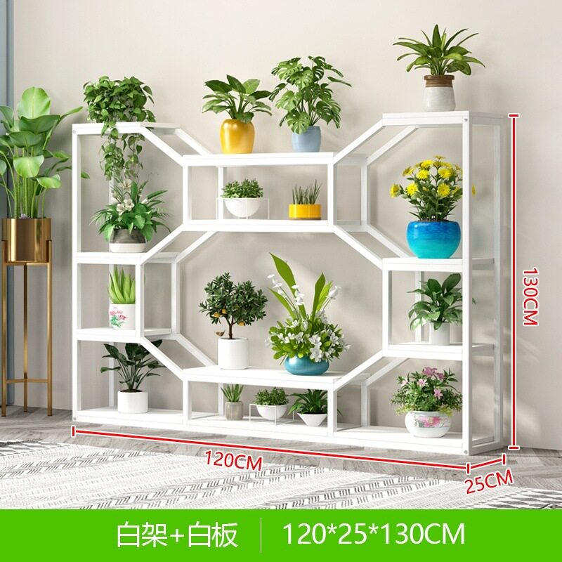 2026花架置物架室内客厅落地式多层花架子阳台铁艺花盆挂架办公室