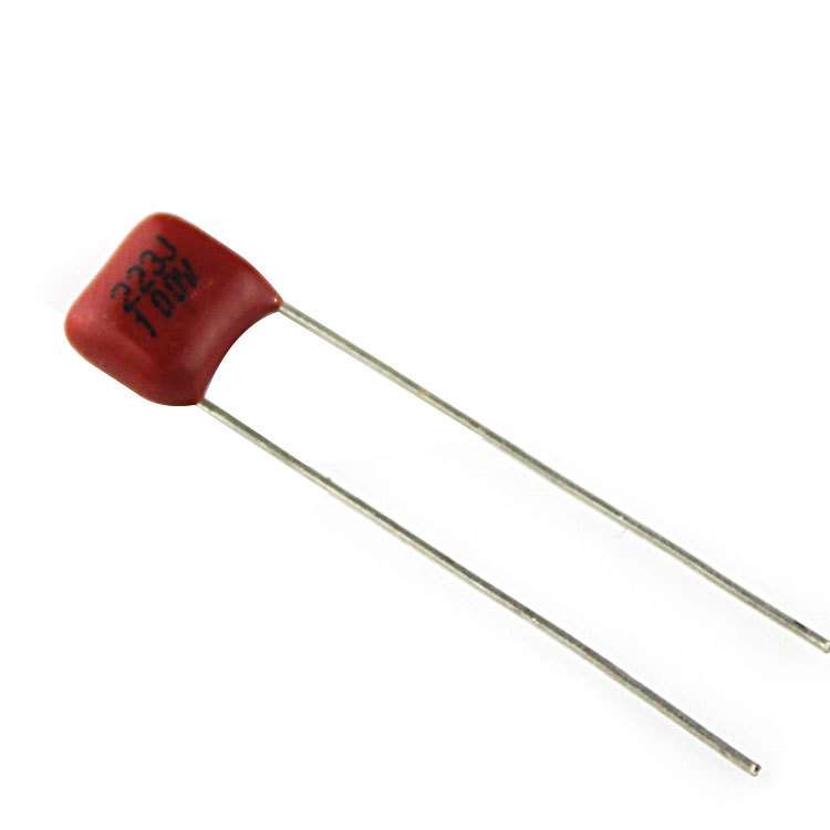 CBB21电容 100V223J直插金属化薄膜电容 脚距5mm 223J/100V聚丙烯