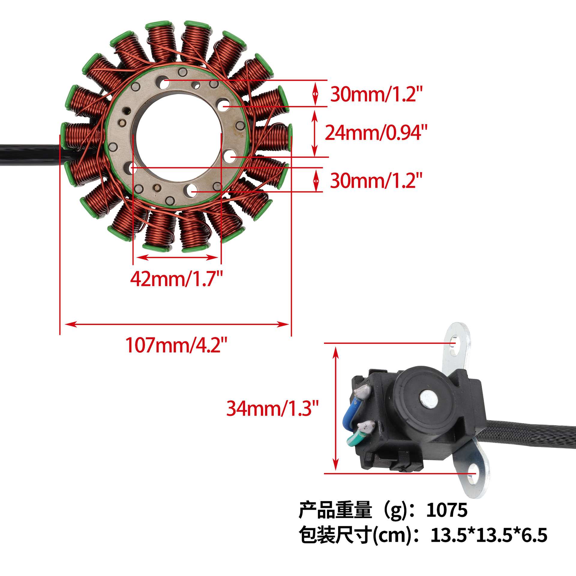 线圈点火适配Trx420 Rancher Fe Fm 2007- 2013 31120-HP5-A51